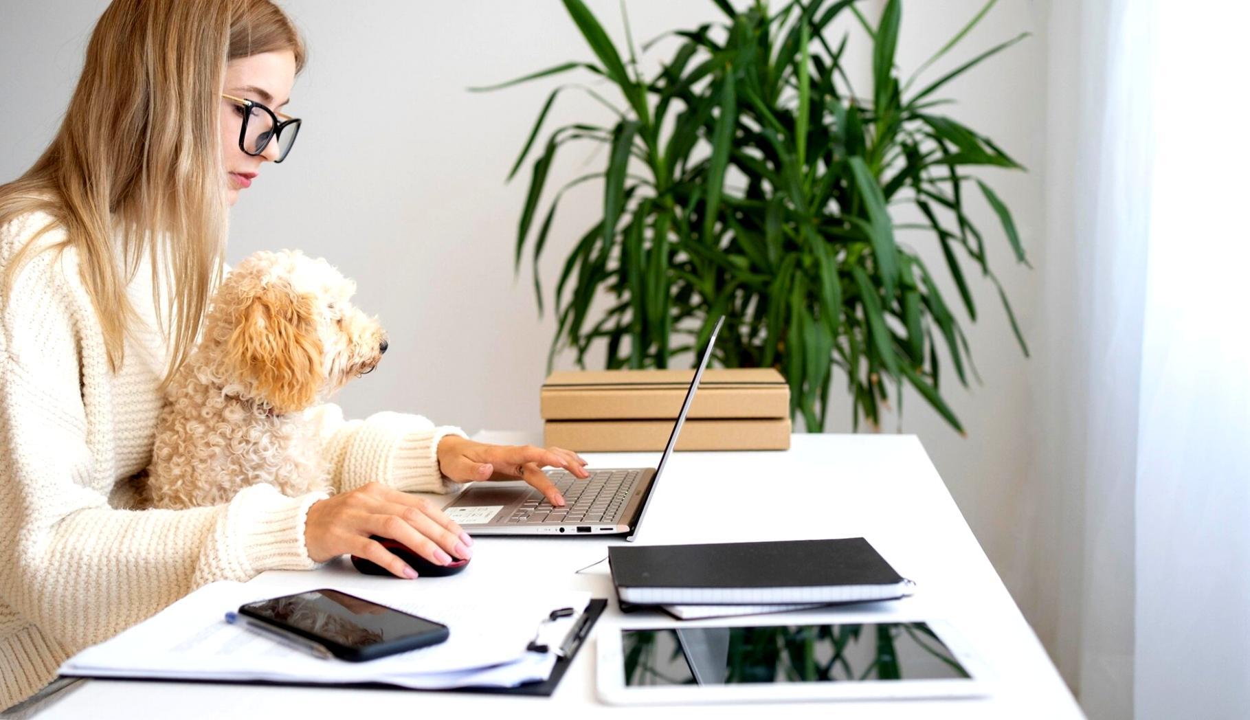Estudiante trabajando en análisis financiero con documentos y calculadora